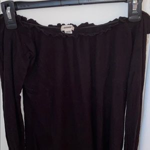 Black Off the Shoulder Top